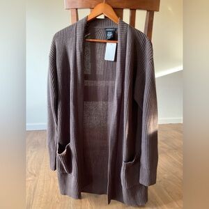 Max & Mia Women's Brown Knit Open Front Cardigan Size Medium